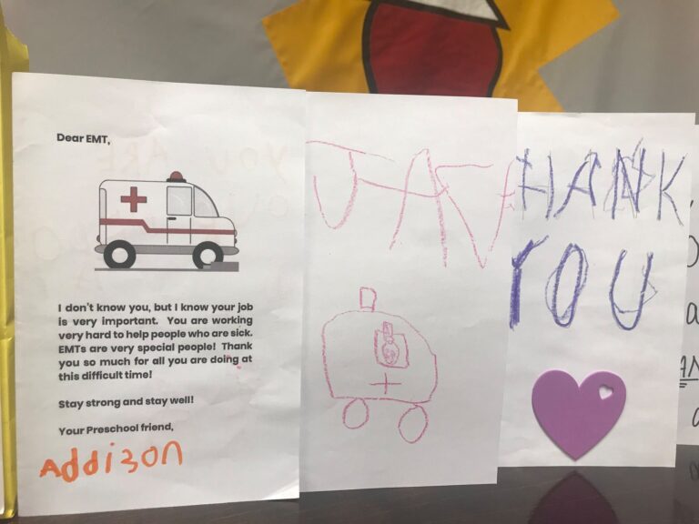 Notes from the children of North Boulevard School